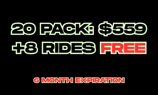 3-Month prepaid Ride Pack (20 rides + 8 free)